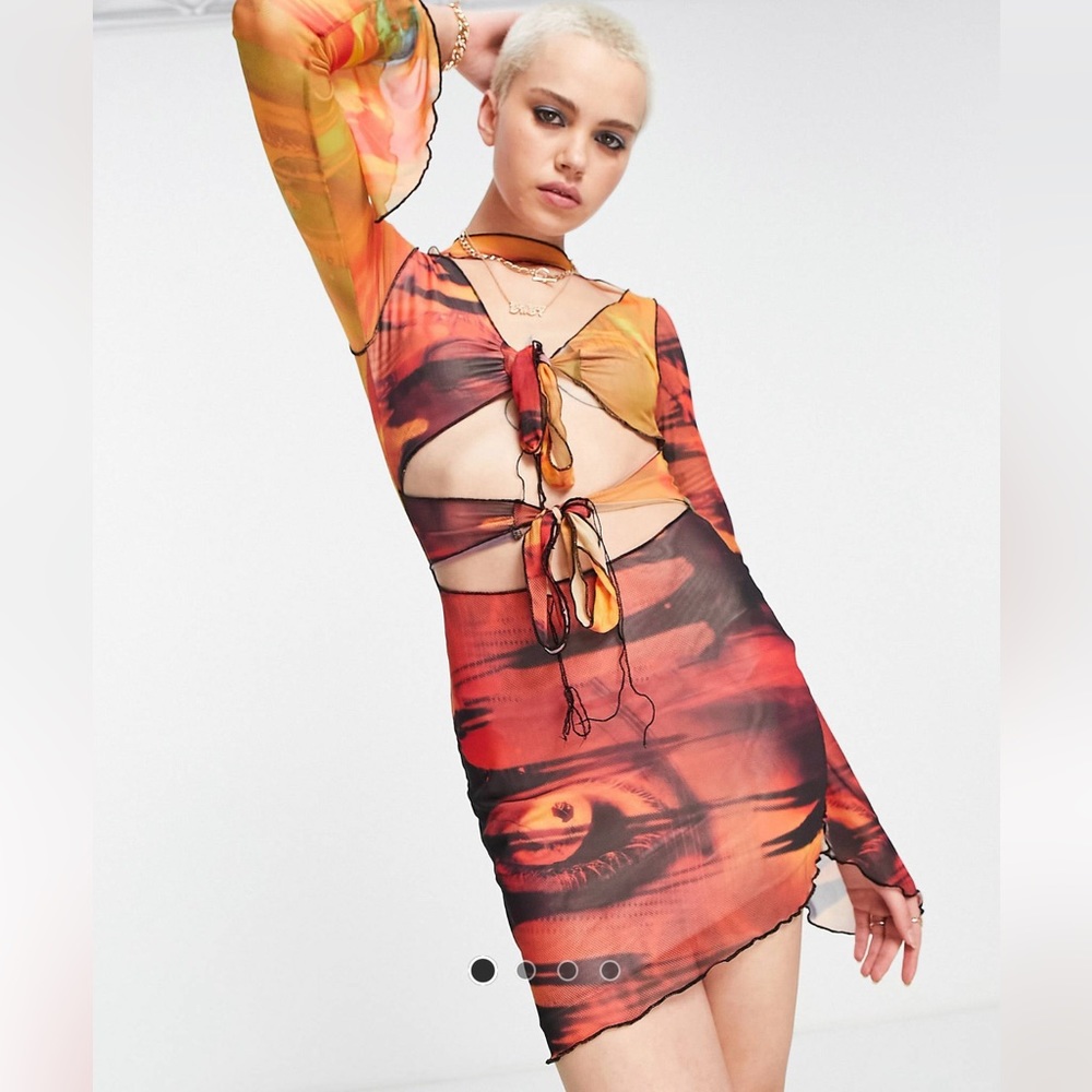 Jadedlondon mystic mesh dress